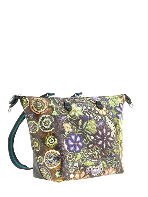 G3 PLUS LARGE MULTICOLOR Borsa piattina shopping trasformabile multicolor - Borse Donna