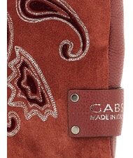GABS BEYONCE Pochette con tracolla, in pelle terracotta - Borse Donna - 5