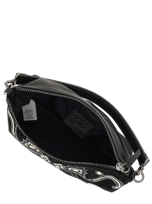 FILIPPA M Borsa a spalla, con tracolla, in pelle nero - Borse Donna