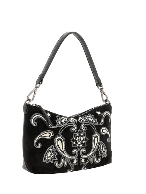 FILIPPA M Borsa a spalla, con tracolla, in pelle nero - Borse Donna