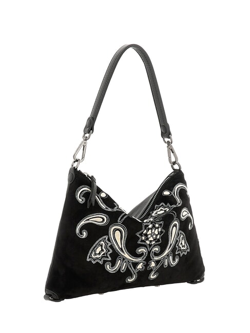 FILIPPA M Borsa a spalla, con tracolla, in pelle nero - Borse Donna