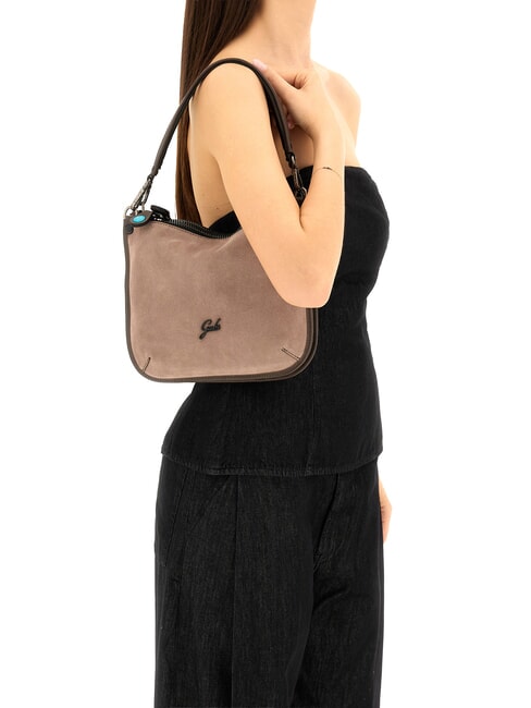 ARIANA Borsa shopping a spalla, con tracolla, in pelle toni balsamico - Borse Donna