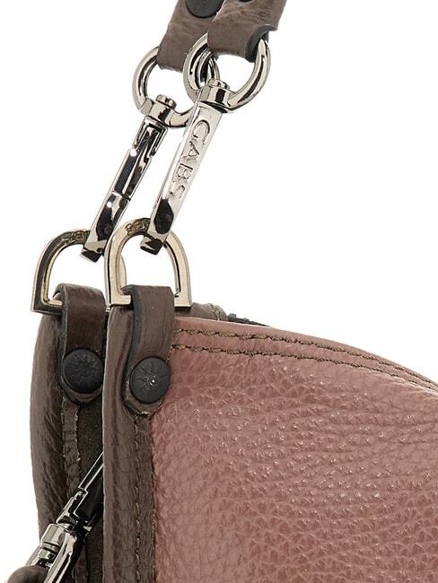 ARIANA Borsa shopping a spalla, con tracolla, in pelle toni balsamico - Borse Donna