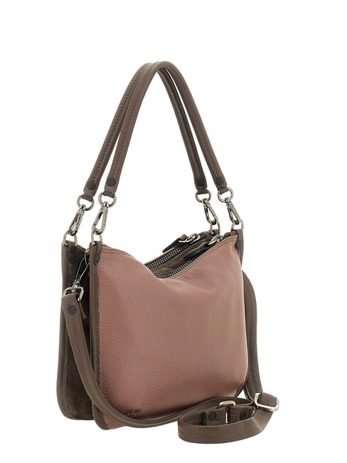 ARIANA Borsa shopping a spalla, con tracolla, in pelle toni balsamico - Borse Donna