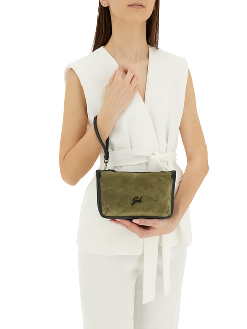 BELLA Borsa mini a tracolla, in pelle toni prezzemolo - Borse Donna