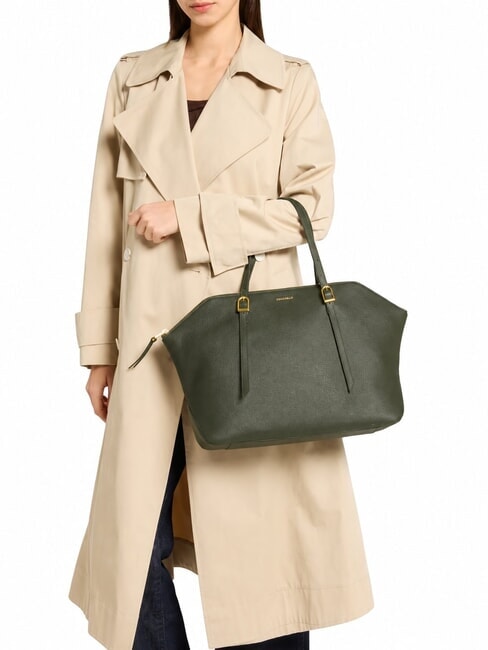 CHERRY Borsa a spalla, in pelle alga - Borse Donna