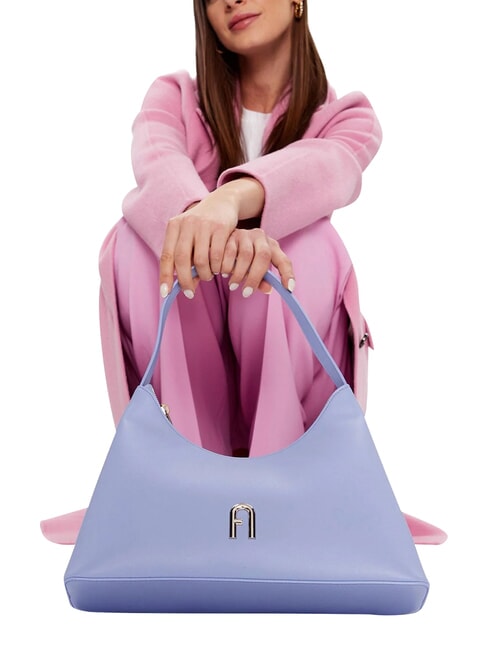 DIAMANTE Frame bag in pelle lilas - Borse Donna
