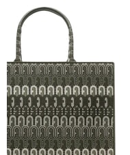 FURLA OPPORTUNITY L Borsa tote jacquard riciclato toni cactus - Borse Donna - 3