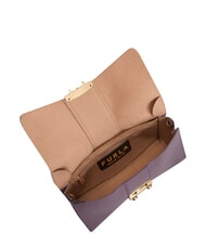 FURLA METROPOLIS Borsa a tracolla in pelle violet - Borse Donna - 4