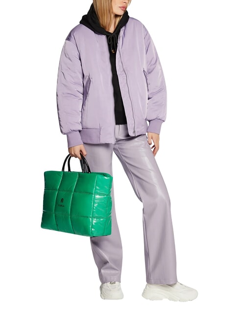 OPPORTUNITY Borsa tote in tessuto lucido jolly green - Borse Donna