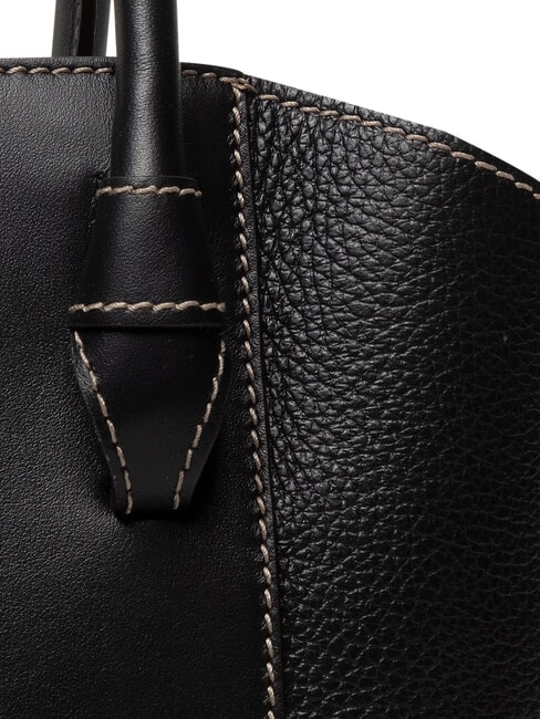 MIASTELLA Borsa tote stampa Roma Nero - Borse Donna