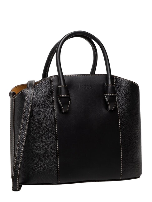 MIASTELLA Borsa tote stampa Roma Nero - Borse Donna
