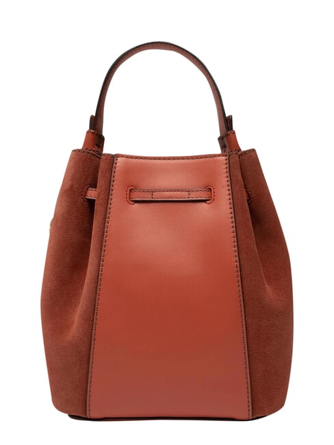 MIASTELLA Borsa secchiello, a mano, in pelle cannella - Borse Donna