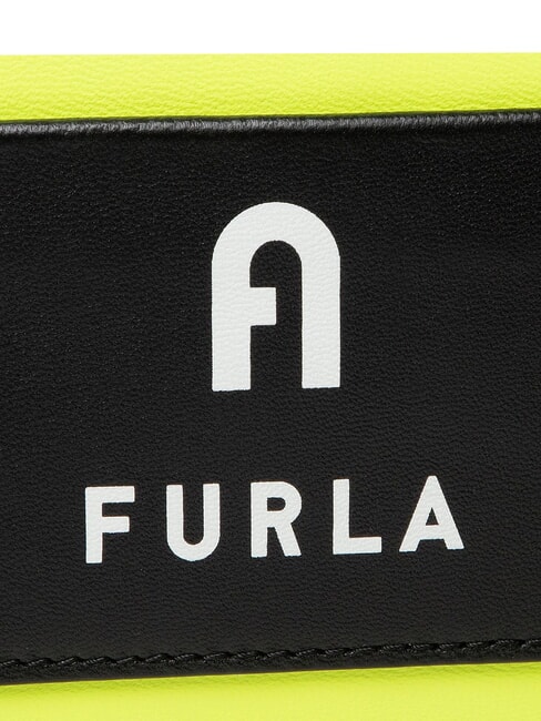 IRIS Borsa mini a mano, con tracolla giallo fluorescente+nero - Borse Donna