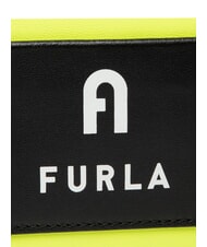 FURLA IRIS Borsa mini a mano, con tracolla giallo fluorescente+nero - Borse Donna - 7