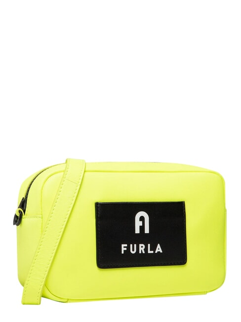 IRIS Borsa mini a mano, con tracolla giallo fluorescente+nero - Borse Donna