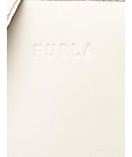 FURLA MIASTELLA Borsa a mano con tracolla white cotton - Borse Donna - 7