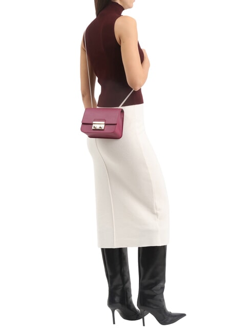 BELLA  Mini Bag a tracolla, in pelle raspberry - Borse Donna