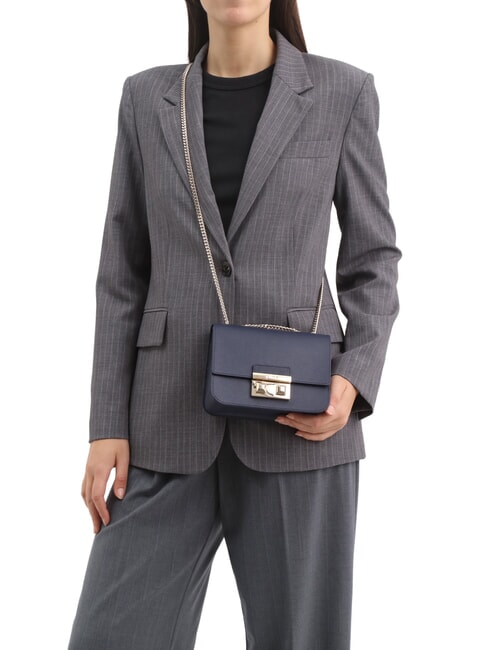 BELLA  Mini Bag a tracolla, in pelle ink blue - Borse Donna