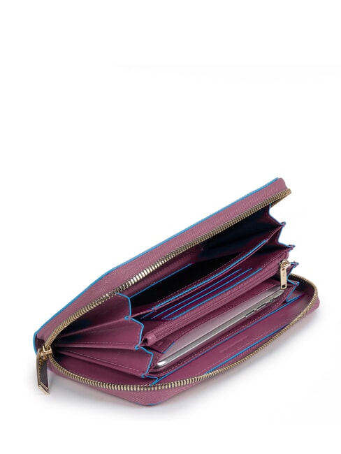 CAMPIONARIO Linea BLUE SQUARE out, in pelle viola 3 - Portafogli Donna