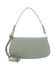 COCCINELLE MYRTHA MAXI LOG Borsa a spalla in pelle con tracolla greenery - Borse Donna - 3