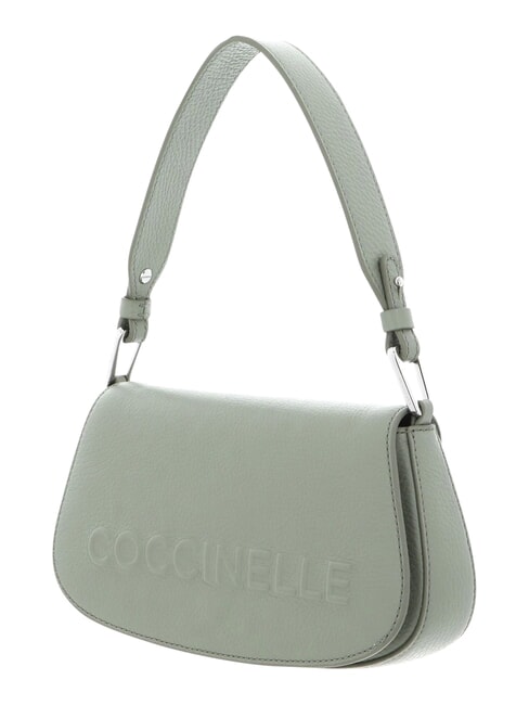 MYRTHA MAXI LOG Borsa a spalla in pelle con tracolla greenery - Borse Donna