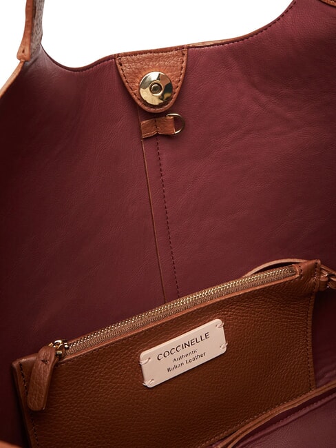 C-EASY Borsa a spalla, con pochette cognac - Borse Donna