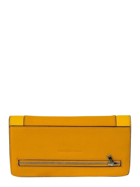 MUSE Portafoglio con portamonete, in pelle Giallo - Portafogli Donna