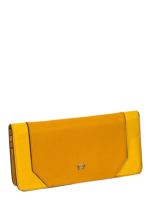 MUSE Portafoglio con portamonete, in pelle Giallo - Portafogli Donna