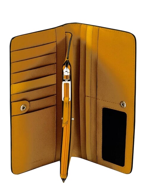 MUSE Portafoglio con portamonete, in pelle Giallo - Portafogli Donna