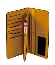 PIQUADRO MUSE Portafoglio con portamonete, in pelle Giallo - Portafogli Donna - 4