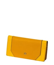 PIQUADRO MUSE Portafoglio con portamonete, in pelle Giallo - Portafogli Donna - 5