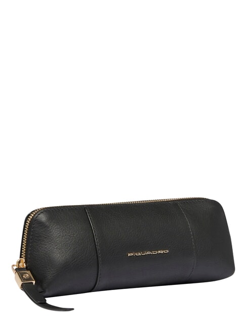 CIRCLE Astuccio porta penne, in pelle Nero - Bustine & Necessaire