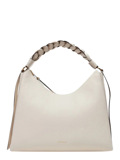 BOHEME GRANA DOUBLE Sacca grande a spalla in pelle bleu/bou - Borse Donna
