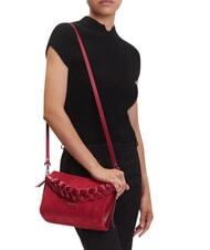 COCCINELLE BOHEME SUEDE BIMATERIAL  Mini Bag a mano, con tracolla sangria - Borse Donna - 2