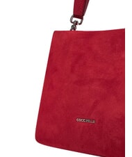 COCCINELLE BOHEME SUEDE BIMATERIAL  Mini Bag a mano, con tracolla sangria - Borse Donna - 4