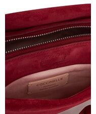 COCCINELLE BOHEME SUEDE BIMATERIAL  Mini Bag a mano, con tracolla sangria - Borse Donna - 5