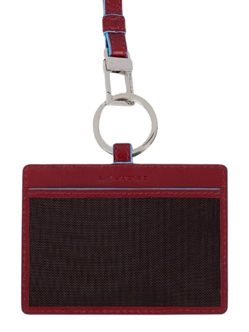 BLUE SQUARE Porta carte o badge, da collo ROSSO - Portafogli Uomo
