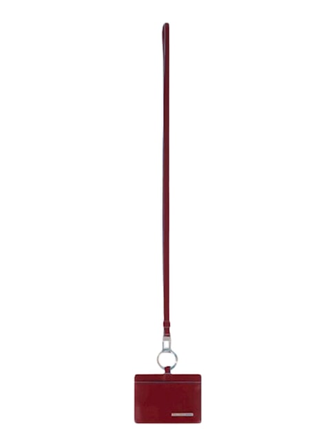 BLUE SQUARE Porta carte o badge, da collo ROSSO - Portafogli Uomo