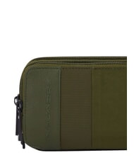 PIQUADRO P16PLUS SPECIAL Astuccio a tre scomparti, misto pelle VERDE - Bustine & Necessaire - 4