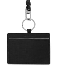 PIQUADRO BLUE SQUARE Porta carte o badge, da collo Nero - Portafogli Uomo - 2