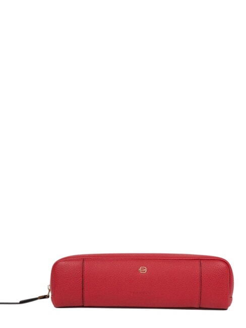 CIRCLE Astuccio in pelle con ombrello mini rosso2 - Ombrelli