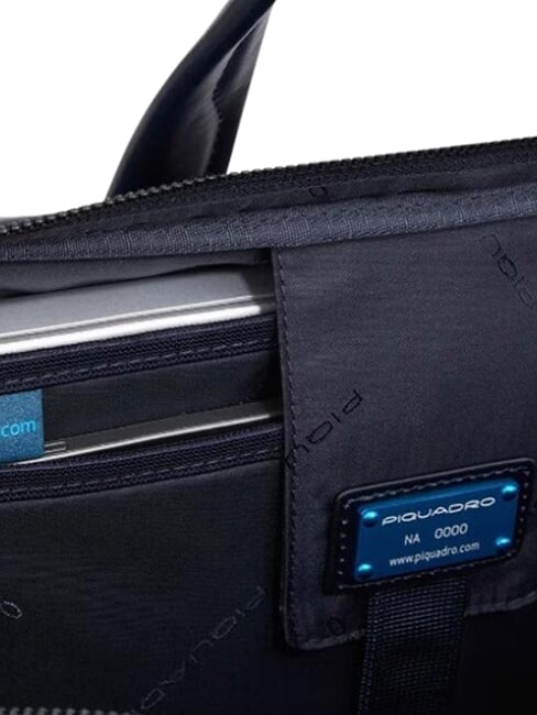 B2 REVAMP Cartella porta PC 14", in pelle blu - Cartelle Lavoro