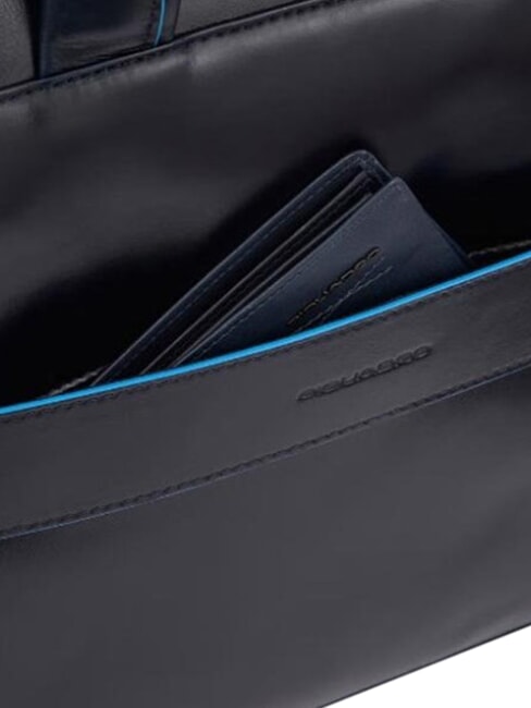 B2 REVAMP Cartella porta PC 14", in pelle blu - Cartelle Lavoro