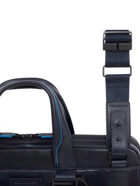 B2 REVAMP Cartella porta PC 14", in pelle blu - Cartelle Lavoro