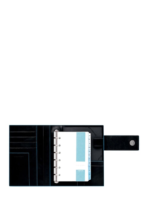 BLUE SQUARE Agenda organizer piccolo, in pelle Nero - Porta tablet & Organizer