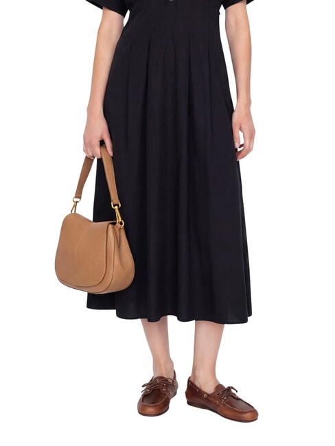 HELENA ROUND Borsa a spalla, con tracolla, in pelle clay - Borse Donna