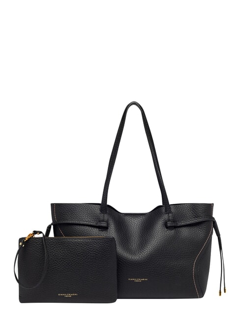 VIOLETTE Shopping Bag in pelle Nero - Borse Donna