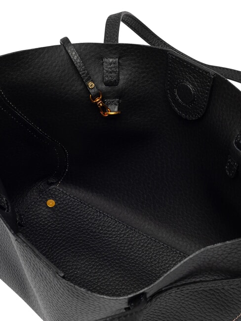 VIOLETTE Shopping Bag in pelle Nero - Borse Donna