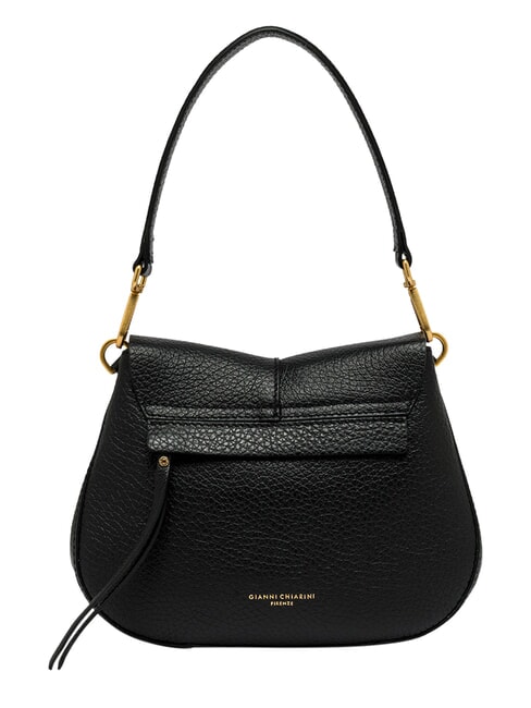 HELENA ROUND Borsa a spalla, con tracolla, in pelle Nero - Borse Donna